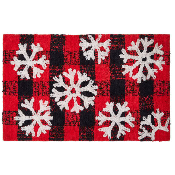 The Holiday Aisle® Eloiza Christmas Holiday Bath Rug Wayfair
